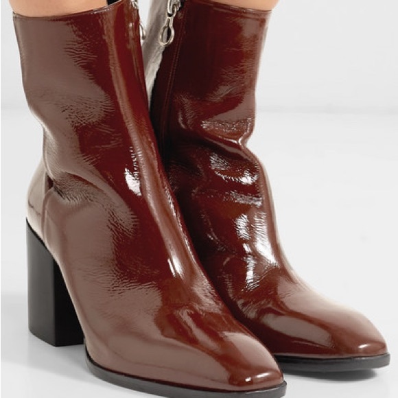 Aeyde Leandra patent leather ankle boots - Picture 1 of 7